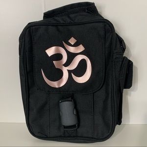 OM Yoga Travel Park Festival Crossbody Stash Bag Aum Rose Gold NWOT